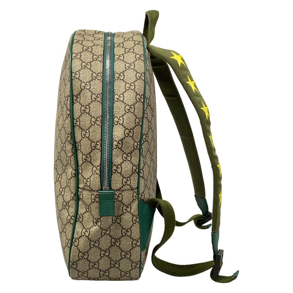 Gucci Childrens/GG Supreme Backpack 433578 Beige Green Multi - Picture 4 of 15